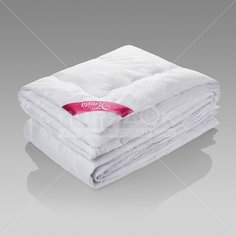Одеяло 1.5-сп, 140х205 см, Лебяжий искус пух, 150 г/м2, облег., чех 100% хл, Verossa