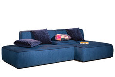 Модульный диван goff blue (icon designe) синий 250x70x135 см.