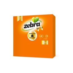 Салфетки бумажные Zebra 33х33 2слоя оранжевые 45шт Зебра