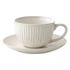 Чашка с блюдцем Easy life Gallery 0,25 л белый