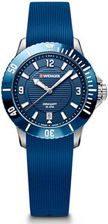 Швейцарские наручные женские часы Wenger 01.0621.112. Коллекция Seaforce