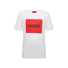 Хлопковая футболка HUGO