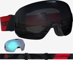 Маска Salomon 20-21 S/Max Black Red/Solar Black + Extra Lens