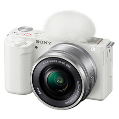 Фотоаппарат Sony Alpha ZV-E10L kit kit ( E PZ 16-50 мм F3.5-5.6 OSS), белый [zve10lw.cec]