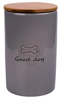 Бокс керамический КерамикАрт &quot;GOOD DOG&quot; для хранения корма, 850мл