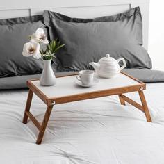 Столик для завтрака Доброе дерево &quot;Ренессанс&quot;, 50х30см, цвет итальянский орех, массив ясеня