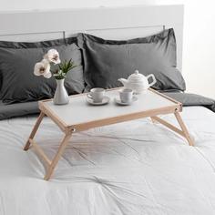 Столик для завтрака Доброе дерево &quot;Ренессанс&quot;, 60х40см, массив ясеня, некрашеный