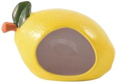 Домик КерамикАрт &quot;Лимончик&quot; для грызунов, 13х8х9см