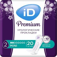 Урологические прокладки iD Premium Mini, 20шт. Unknown