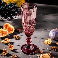 Бокал для шампанского Magistro «Ла-Манш», 160мл, цвет розовый