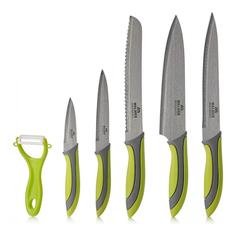 Набор кухонных ножей Walmer Vegan с овощечисткой, 6 предметов