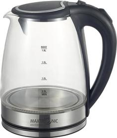 Чайник электрический MAXTRONIC MAX-203, 1800Вт, 1,8л, черный Bit