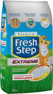 Наполнитель Fresh Step Clay Extreme, впитывающий, тройная защита, 30л