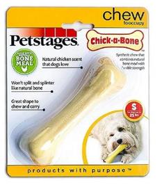 Игрушка Petstages Chick-A-Bone косточка с ароматом курицы малая для собак, 11см