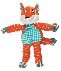 Игрушка KONG Floppy Knots &quot;Лиса&quot; малая, для собак, 24х15см