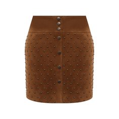 Замшевая юбка Saint Laurent