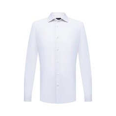 Рубашка из хлопка и льна Ermenegildo Zegna