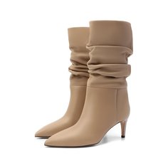 Кожаные ботильоны Slouchy Paris Texas