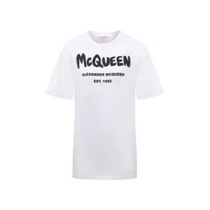 Хлопковая футболка Alexander McQueen