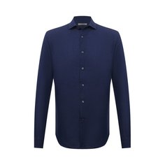 Рубашка изо льна и хлопка Corneliani