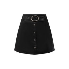 Кожаная юбка Saint Laurent