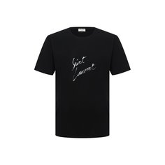 Хлопковая футболка Saint Laurent