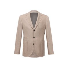 Пиджак изо льна и шерсти Brunello Cucinelli