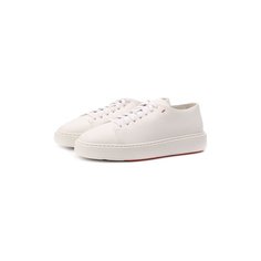 Кожаные кеды Santoni