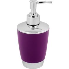 Дозатор для жидкого мыла настольный «Альма» пластик цвет фиолетовый