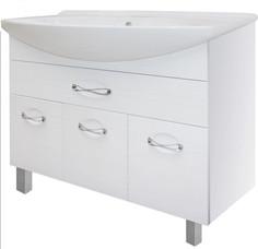 Тумба под раковину напольная «Палермо» 105 см цвет белый Sensea