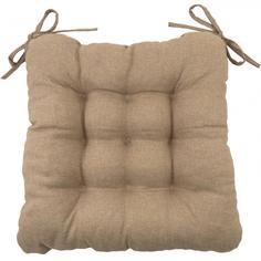 Подушка для стула "Савана" 40x36x6 см цвет капучино Linen Way