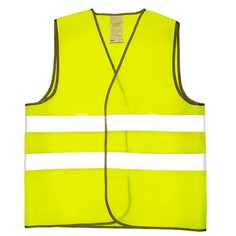 Жилет сигнальный для водителя размер 48-50, полиэфир, цвет лимонный DM Reflective Materials
