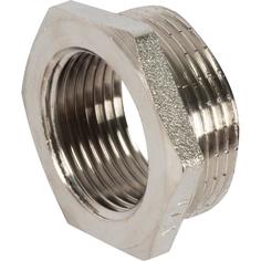 Футорка Valtec наружняя-внутренняя резьба 1 1/4"х1" мм никелированная латунь VTr.581.N.0706