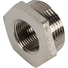 Футорка Valtec внутренняя-наружная резьба 1 1/4"х3/4" никелированная латунь VTr.581.N.0705