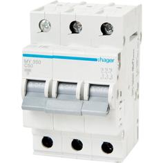 Автоматический выключатель Hager MY350 3P C50 А 4.5 кА