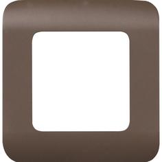 Рамка для розеток и выключателей Lexman Cosy 1 пост, цвет шоколад