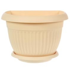 Кашпо Idea Ливия ø22 h16 см v1.9 л пластик бежевый