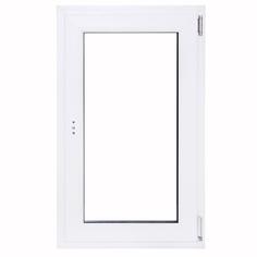 Окно ПВХ одностворчатое 100х60 см поворотное правое одно стекло Deceuninck