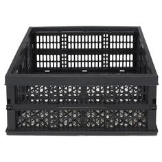 Ящик складной АгроАссорти 49х36х23 см 38 л пластик черный