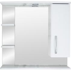 Шкаф зеркальный «Эмили» 75 см цвет белый Акваль