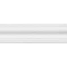 Плинтус потолочный экструдированный полистирол белый Inspire 06004E 4х4.5х200 см