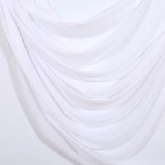 Тюль «Дождь» 1 п/м 300 см однотон цвет белый Garden