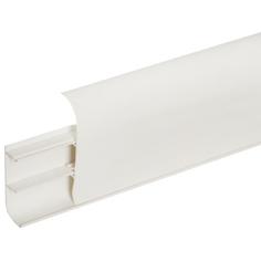 Плинтус напольный ПВХ под покраску 8.6 см 2.5 м цвет белый T.Plast