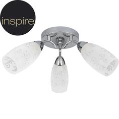 Люстра Flora 3xE14x40 Вт, стекло/металл Inspire