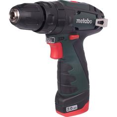 Дрель-шуруповерт аккумуляторная ударная Metabo PowerMaxx SB, 600385500, 12 В Li-ion 2х2 Ач