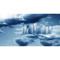 Фотообои флизелиновые «Город в облаках» 370х200 см МОСКОВСКАЯ ОБОЙНАЯ ФАБРИКА