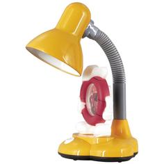 Настольная лампа с часами Camel KD-388 «Баскетбол», цвет жёлтый Camelion