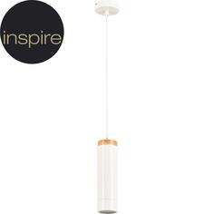 Подвесной светильник Inspire Minaki 1хGU10x42 Вт металл/пластик, цвет белый матовый