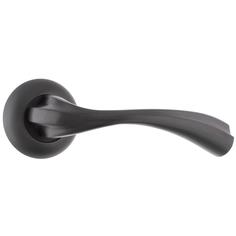 Ручка дверная на розетке C011Q15, цвет графит ЛОРЕНА