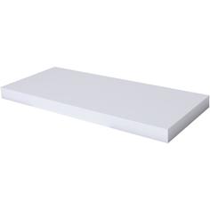 Полка мебельная прямая 600x235x38 мм, МДФ, цвет белый Spaceo